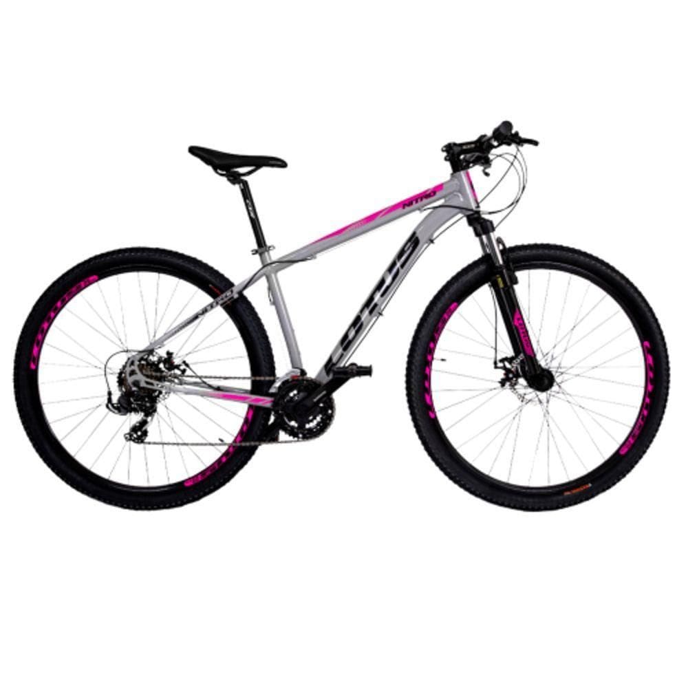 Bicicleta Cairu Nitro Aro 29 Al 21v 17.5 - 311375 Cinza-rosa