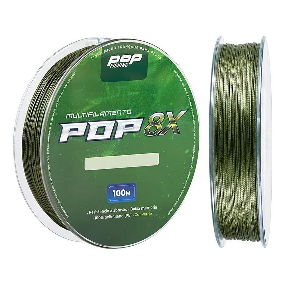 2X Linha Multifilamento 100Mt 8 Fio Pe Trançada Dalima 22K 3