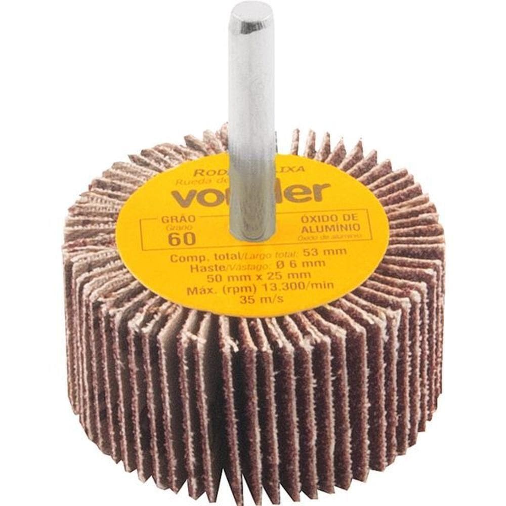 Roda De Lixa 50x25mm Com Haste G60 Vonder