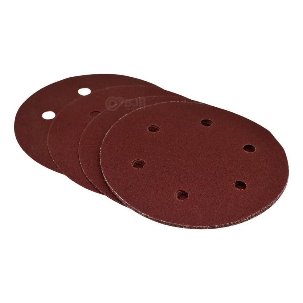 Kit Com 10 Lixas 225Mm Grãos Para Lixadeira Girafa De Teto