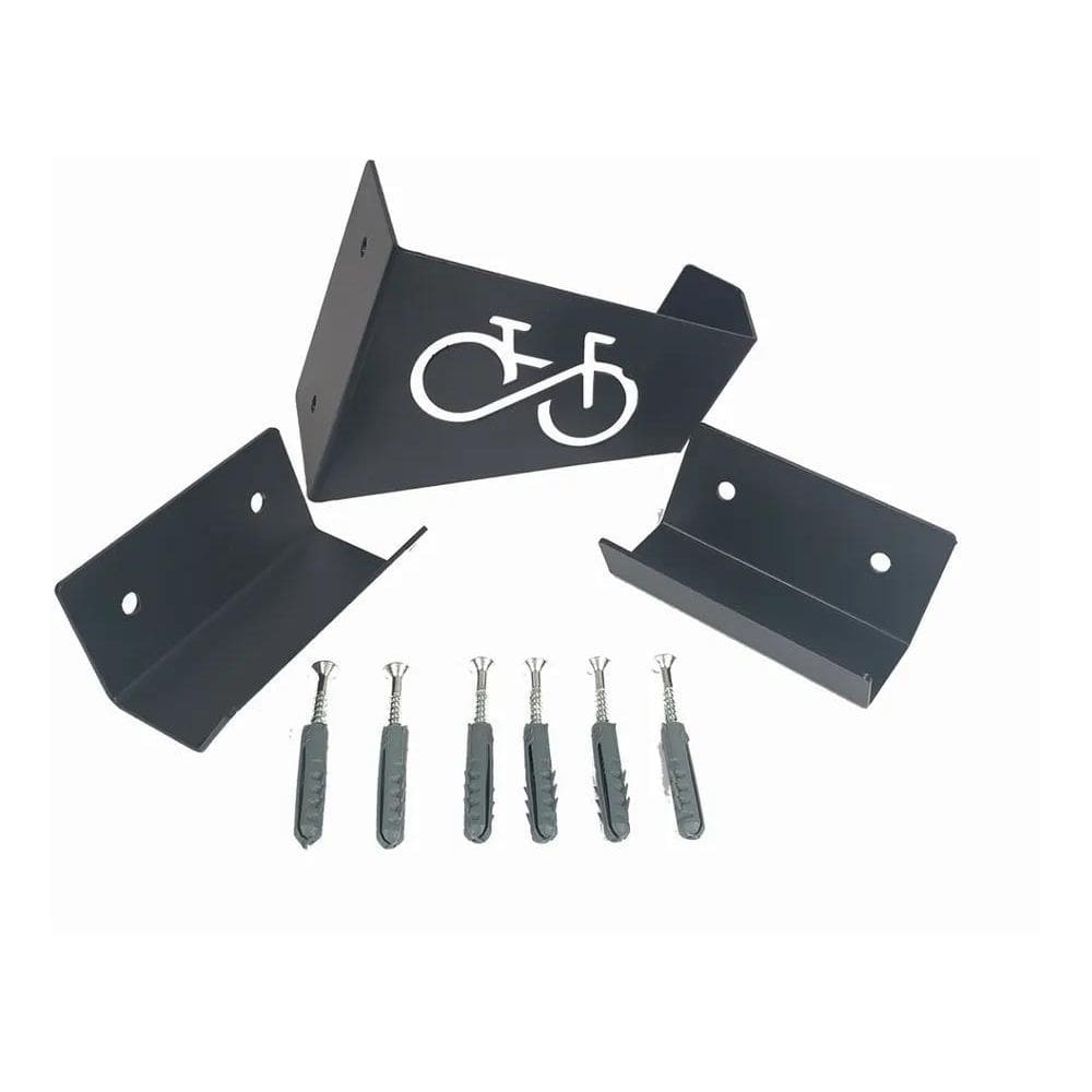 2X Suporte De Parede Kw Parts Bicicleta Preto Unissex