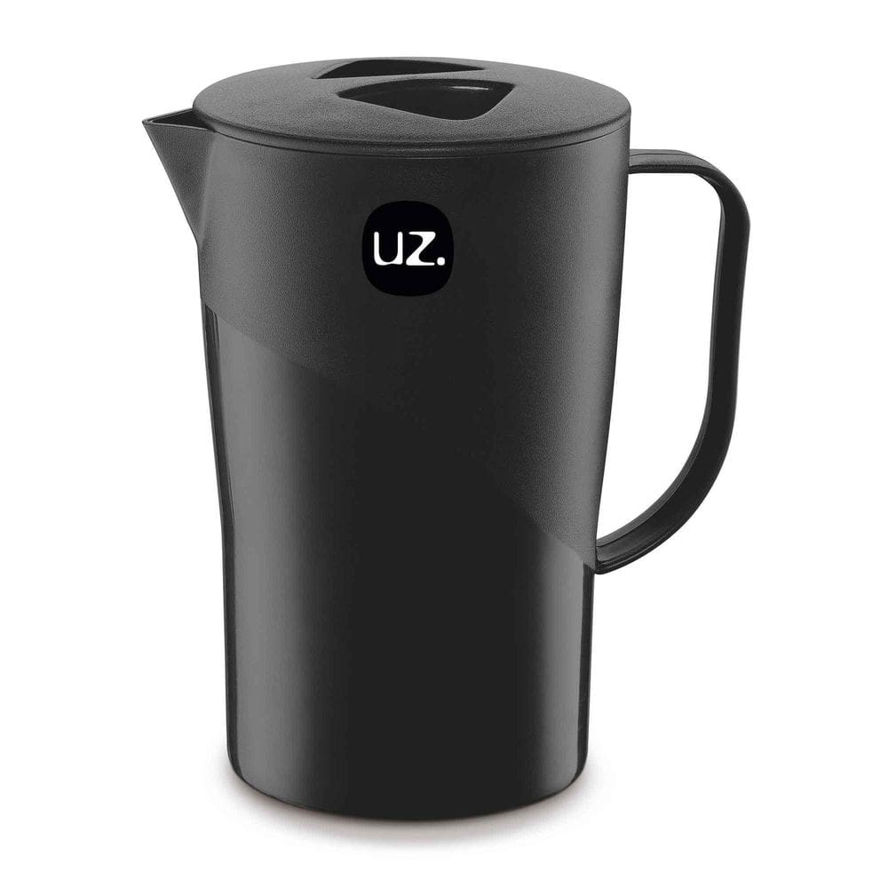 Jarra 2 Litros Com Tampa Para Suco Água Plástico Uz Preto