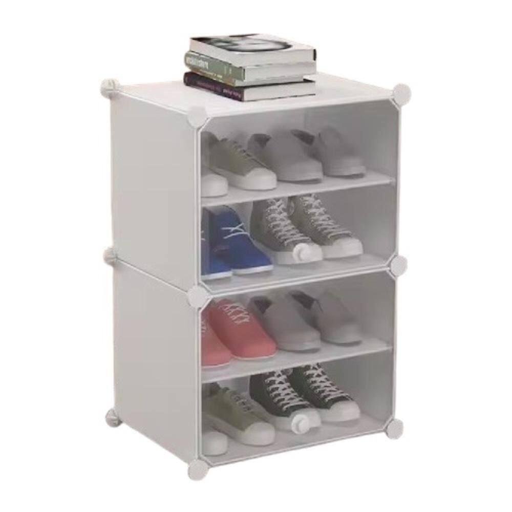 Armário Organizador Modular Sapateira Guarda Roupas 4 Prateleiras Vintage