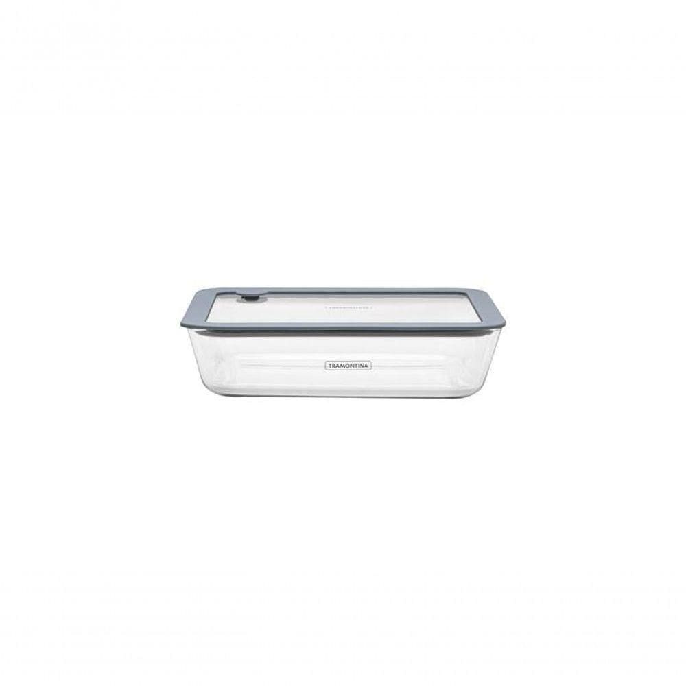 Pote De Vidro Tramontina Vittra 0,7 Litros Com Tampa Hermética De Silicone