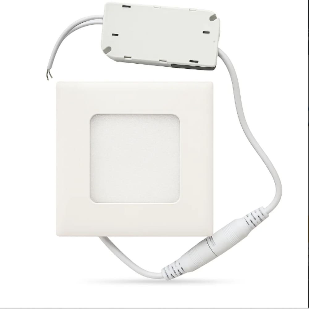Plafon Painel de led quadrado 12cm Bivolt 6W 6500k
