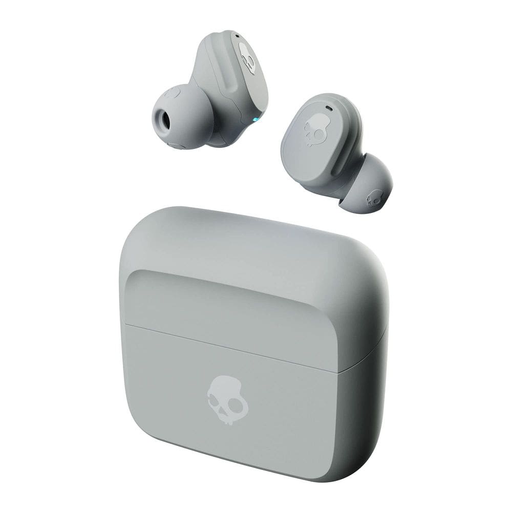 Fones de ouvido sem fio Skullcandy Mod 34h com microfone cinza/azul