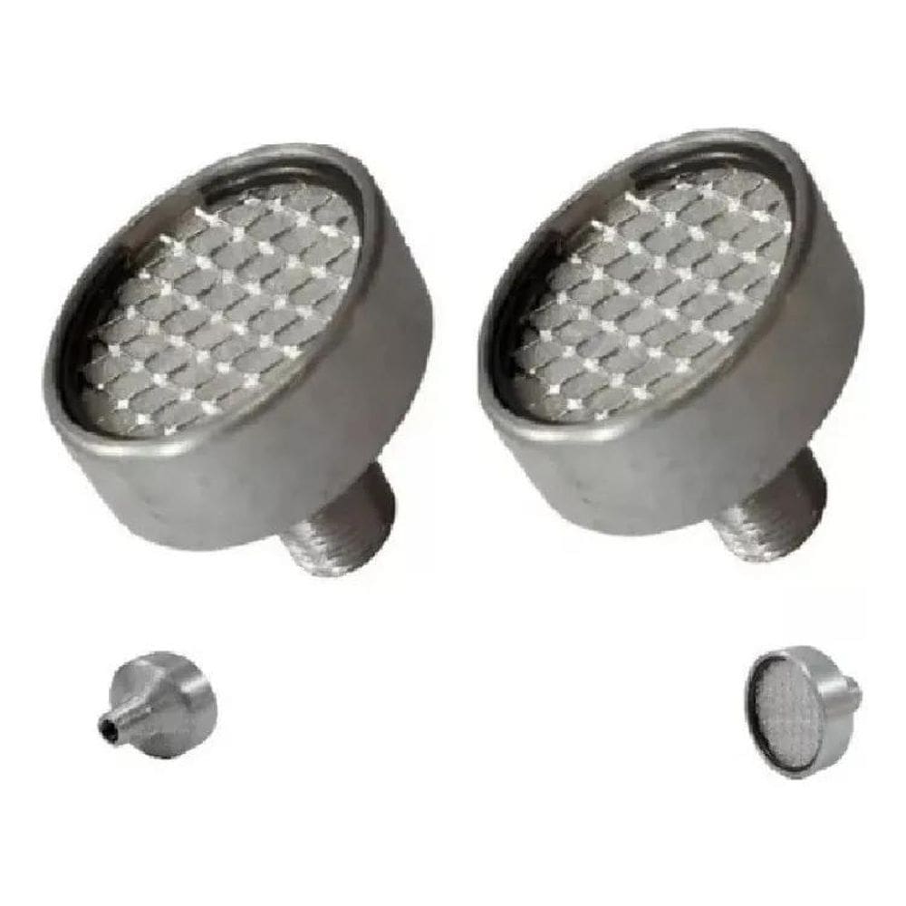 2X Filtro De Ar Compressor Rosca 1/4 Em Alumínio 2 Unidades