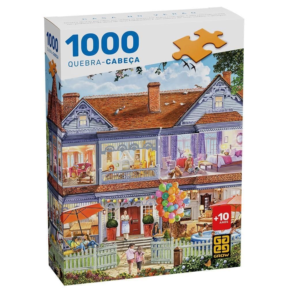 Quebra-Cabeça 1000 Peças Casa No Verão