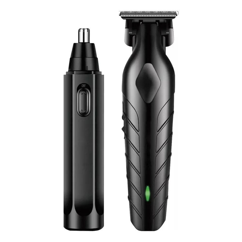 Máquina Aparador Cortar Cabelo/Nariz Kit Sem Fio 4 Pentes