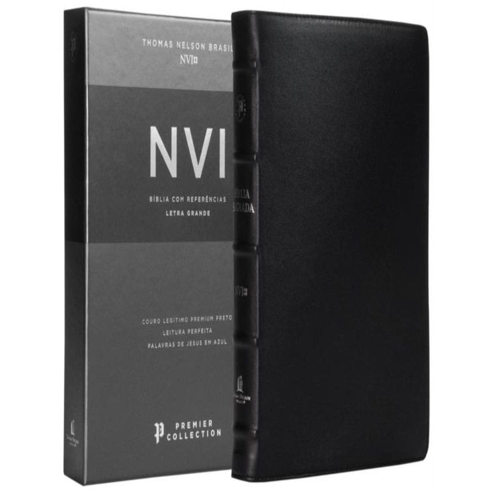 Biblia Sagrada Nvi Premier Collection, Capa Preta