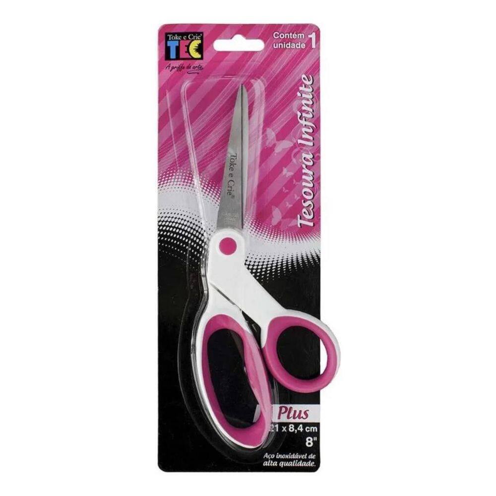 2X Tesoura Infinite Plus Toke E Crie Plus - 17519 - Tes008