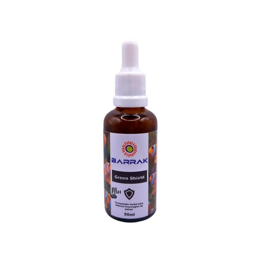 Barrak Green Shield Imunidade Peixes Aquário Marinho 50 Ml