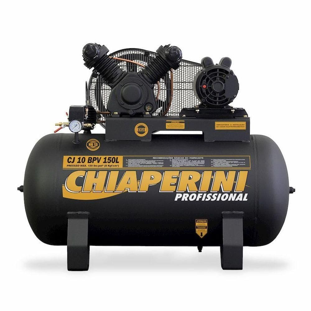Compressor De Ar B.pressão Tri 2hp 150l 000629 Chiaperini