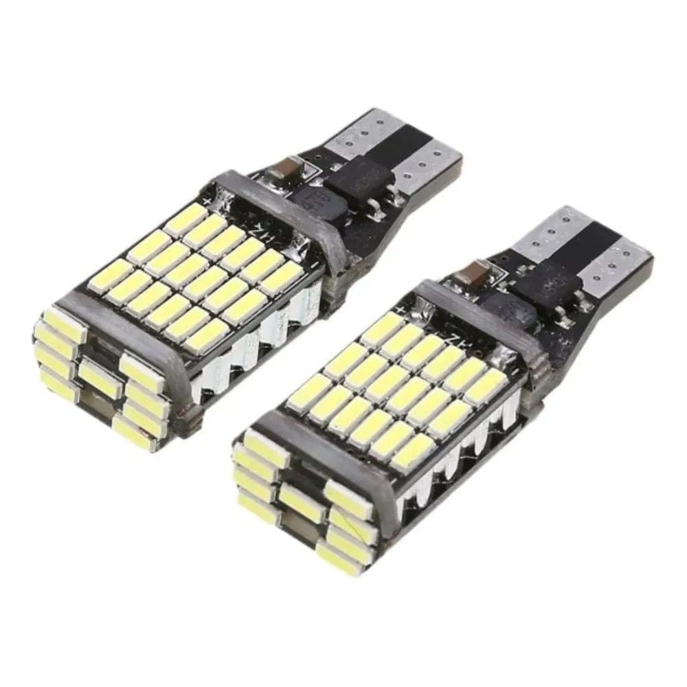 2X Kit 2 Lampada T15 45 Led Cambus Canceller W16W