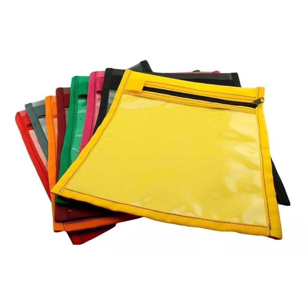 Kit 10 Porta Ordem Óticas C/zíper C210 Cinza 22x23,6cm