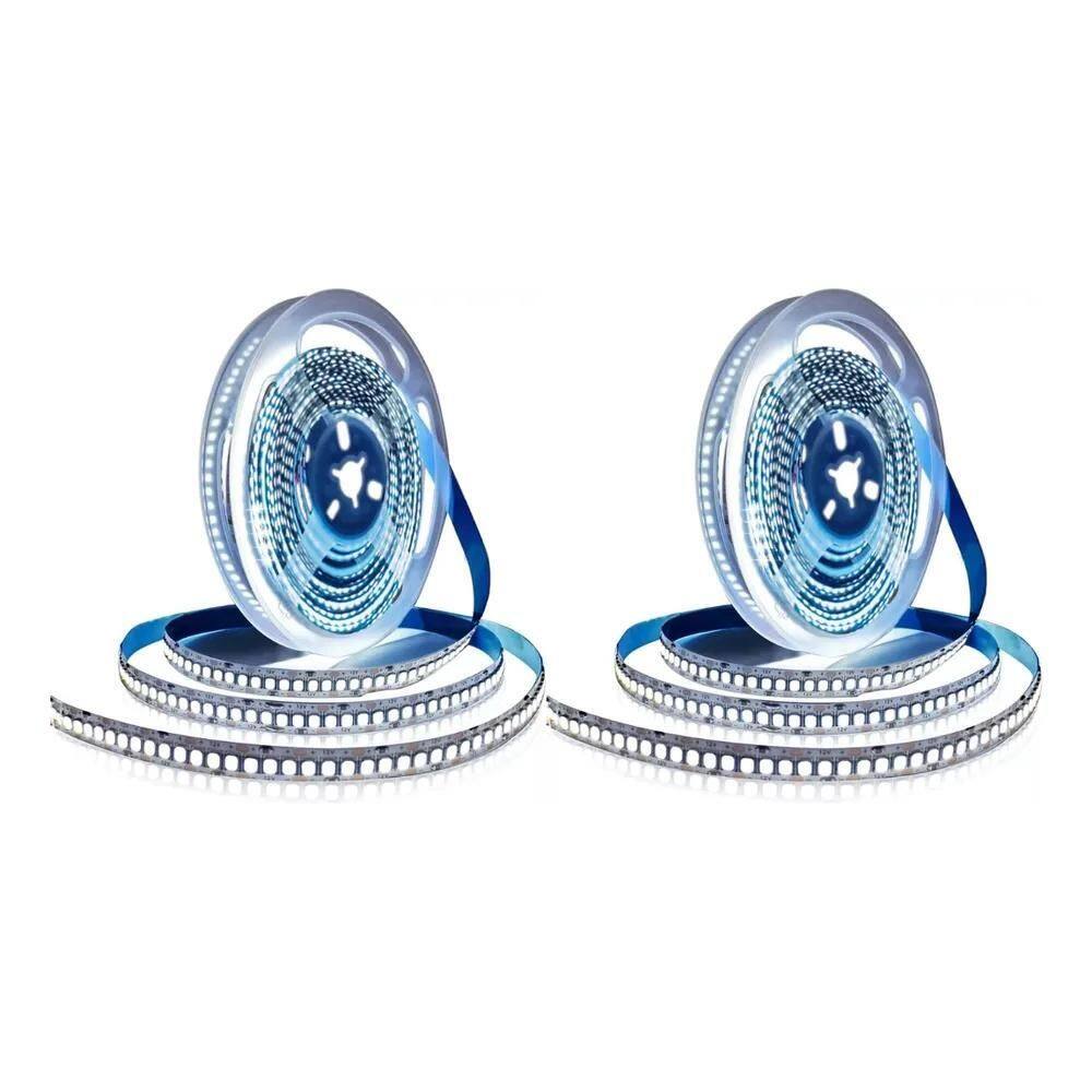 2X Kit 2 Fita Led 240Leds Alta Potência Rolo 5M Cada 6500K P