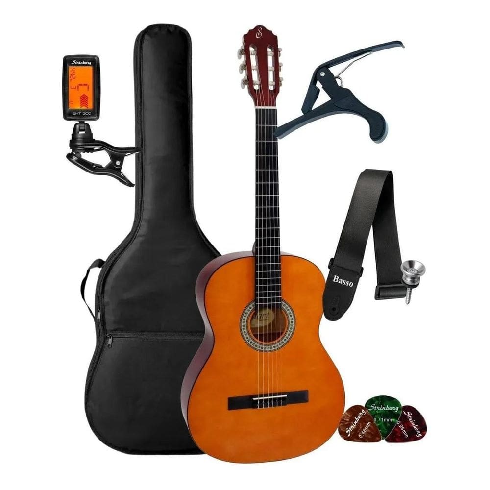 Kit Violao Giannini Acustico Nylon N14 Nt Completo