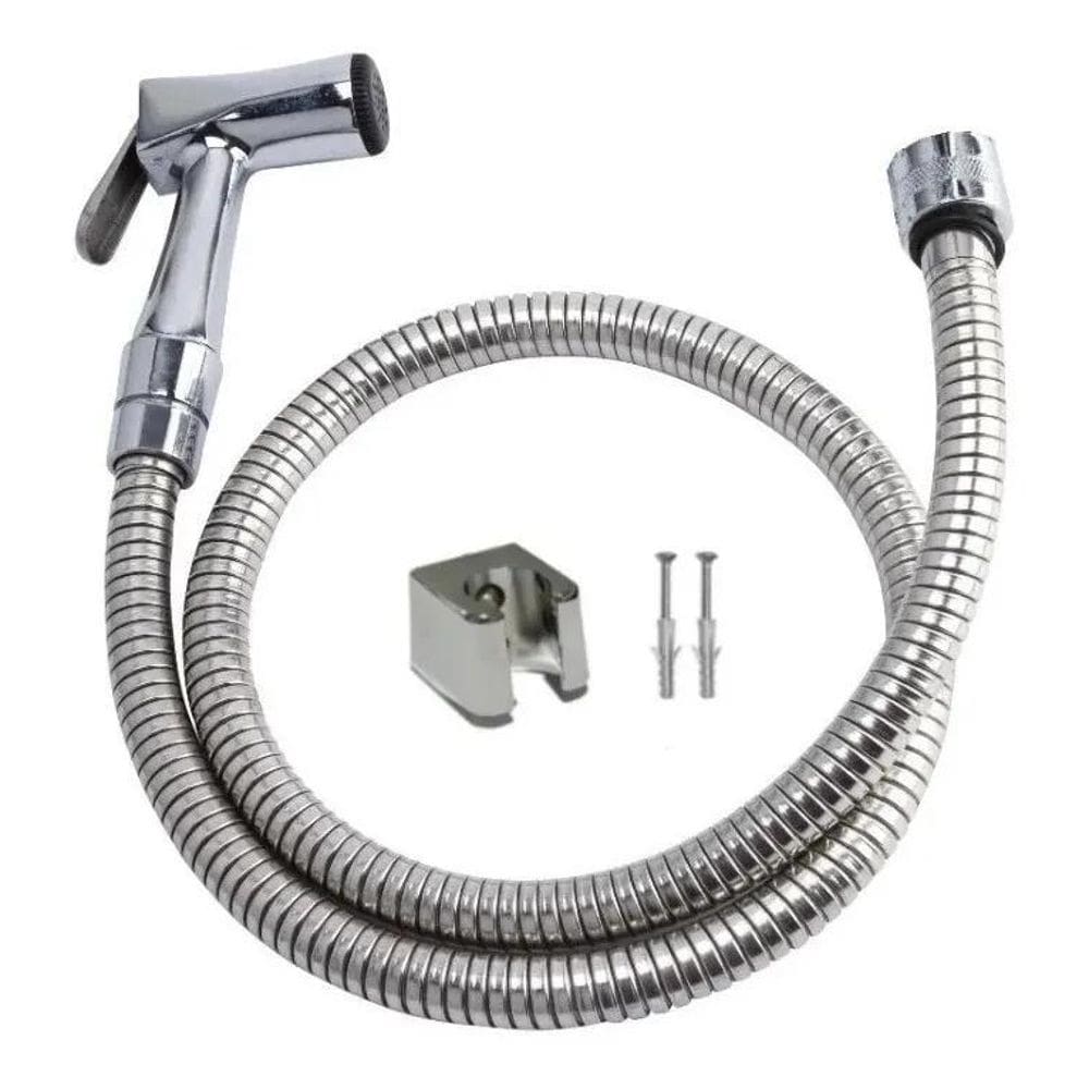 Ducha Higiênica Metal Gatilho Mangueira 1,20 M Sem Registro