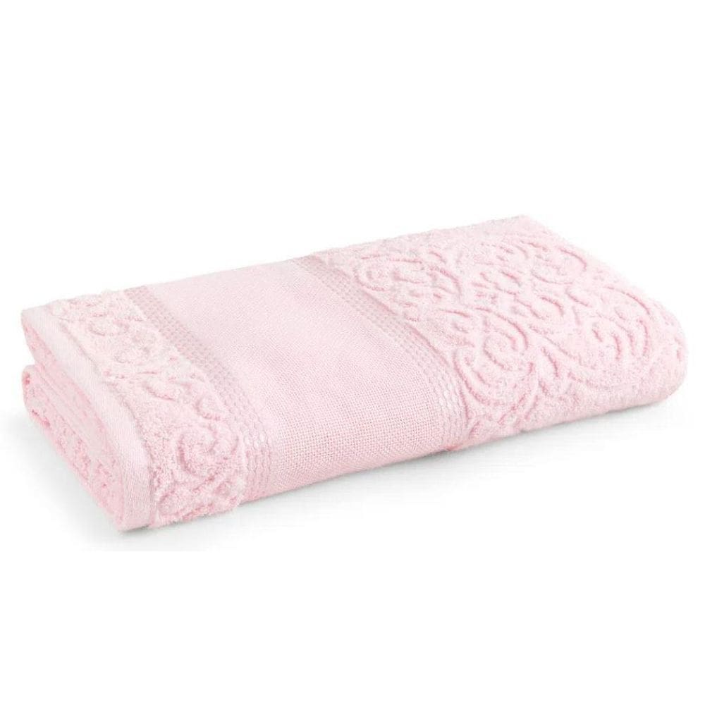 Toalha Banho Karsten para Bordade Rosa Melina 74cm x 1,40m