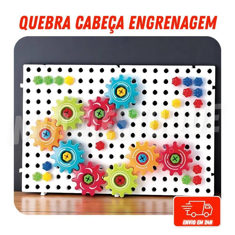 Quebra-Cabeça Engrenagem 98 Peças - Diversão Garantida