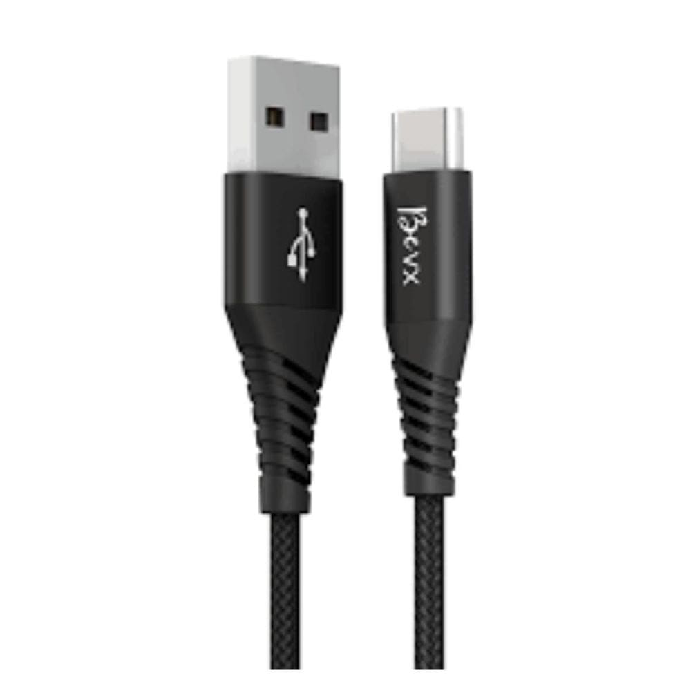 Cabo De Carregamento Preto Usb A Tipo C Rápido 1 Metro 4.8A