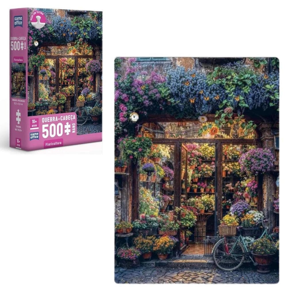 Quebra Cabeça Floricultura 500 Peças Nano Toyster