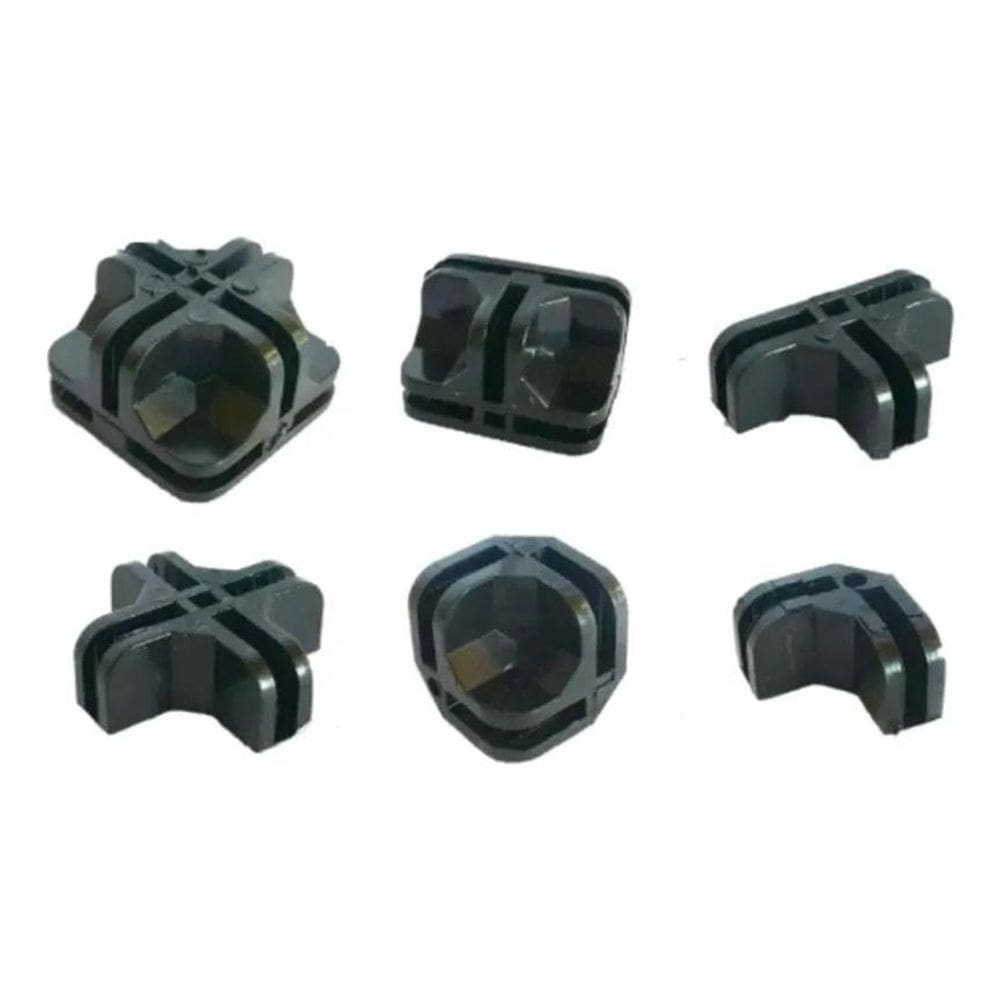2X Conectivo Conector Balcão De Vidro Ou Aramado 50 Peças