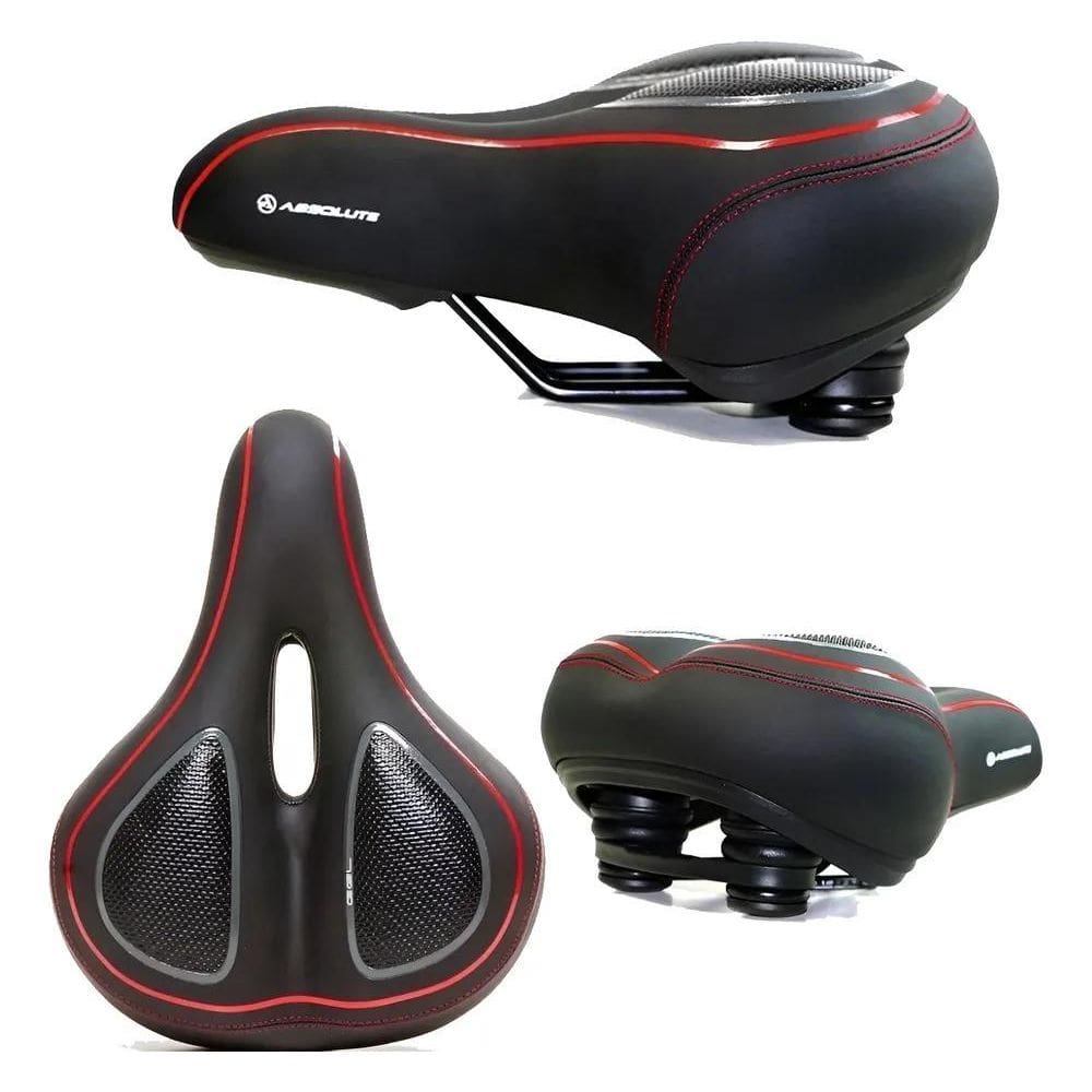 2X Selim Super Confortavel Gel Mtb Molas Elastômero Spinning