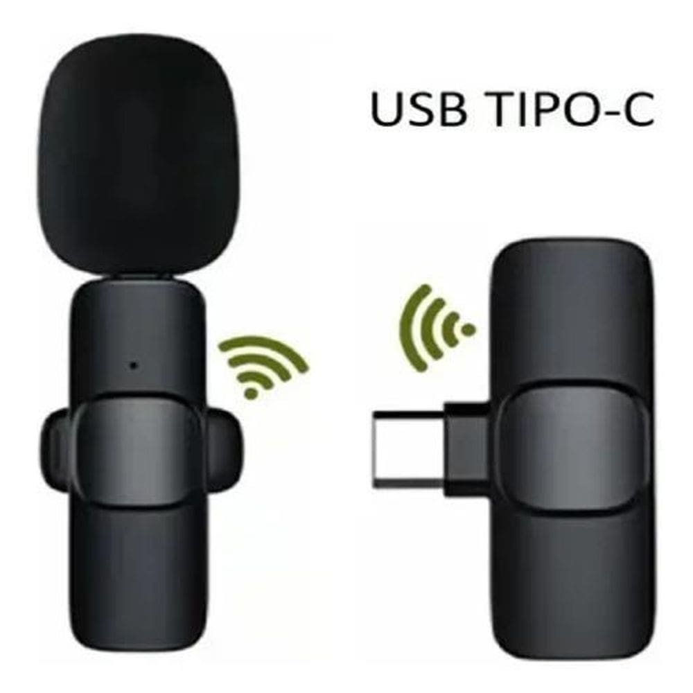 Microfone Tipo C Compacto Com Áudio Cristalino