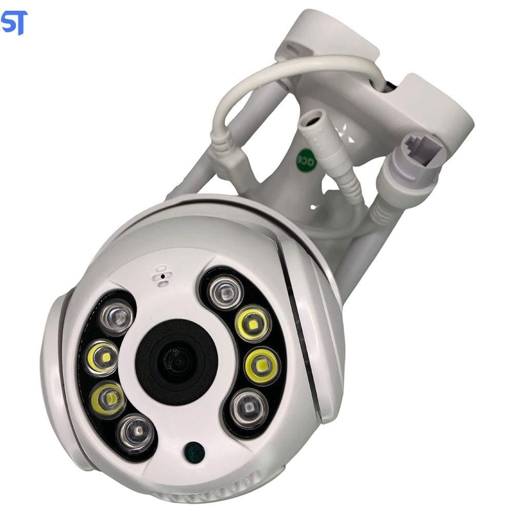 Câmera De Segurança Ip Wi-Fi Externa Giratória Visão Noturna