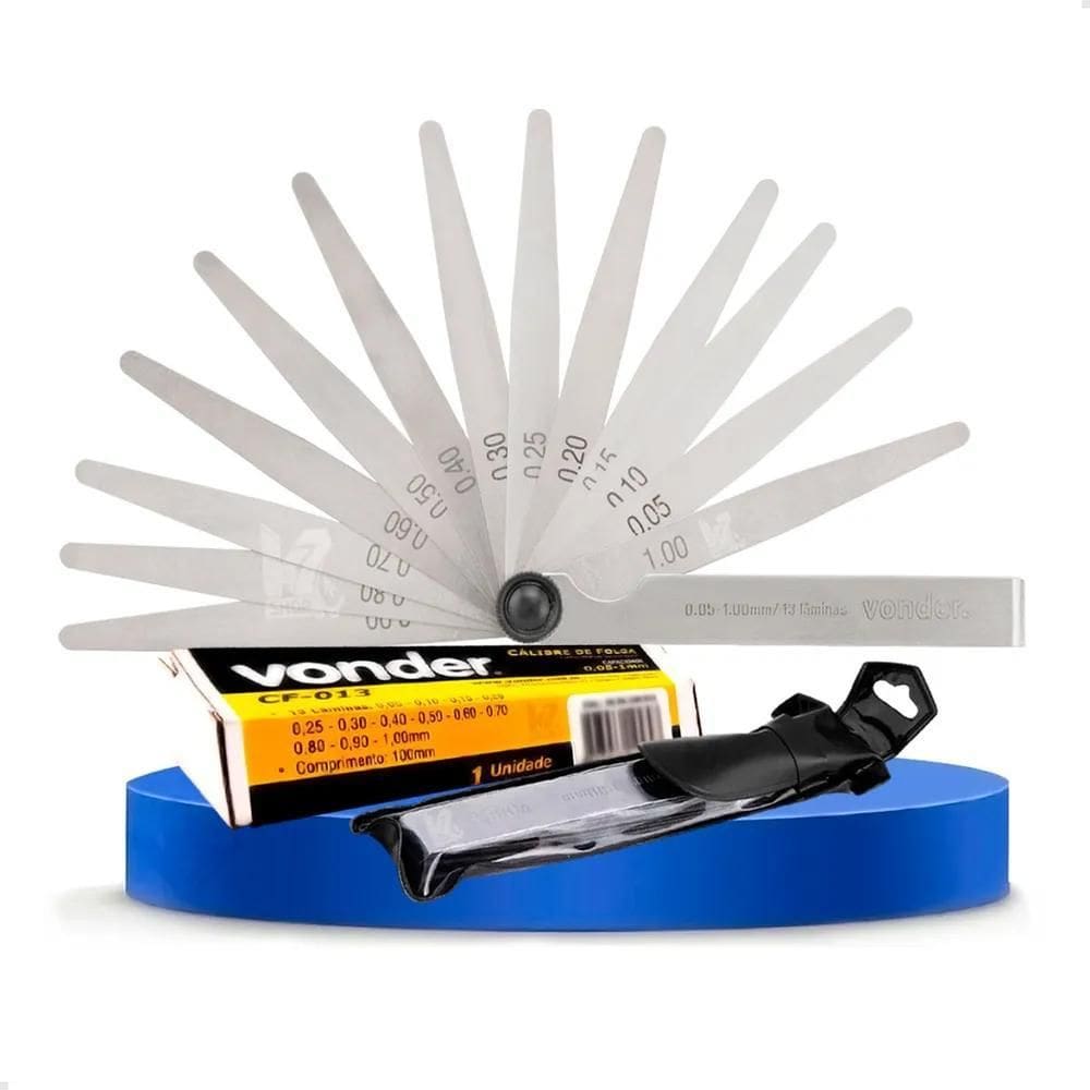 Calibre De Folga 13 Laminas Vonder Regular Valvulas + Estojo