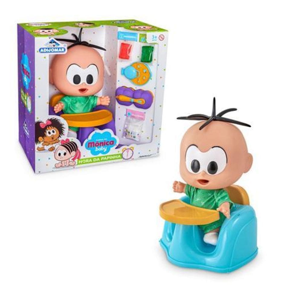 Turma Da Mônica Boneco Cebolinha Hora Da Papinha - Criança