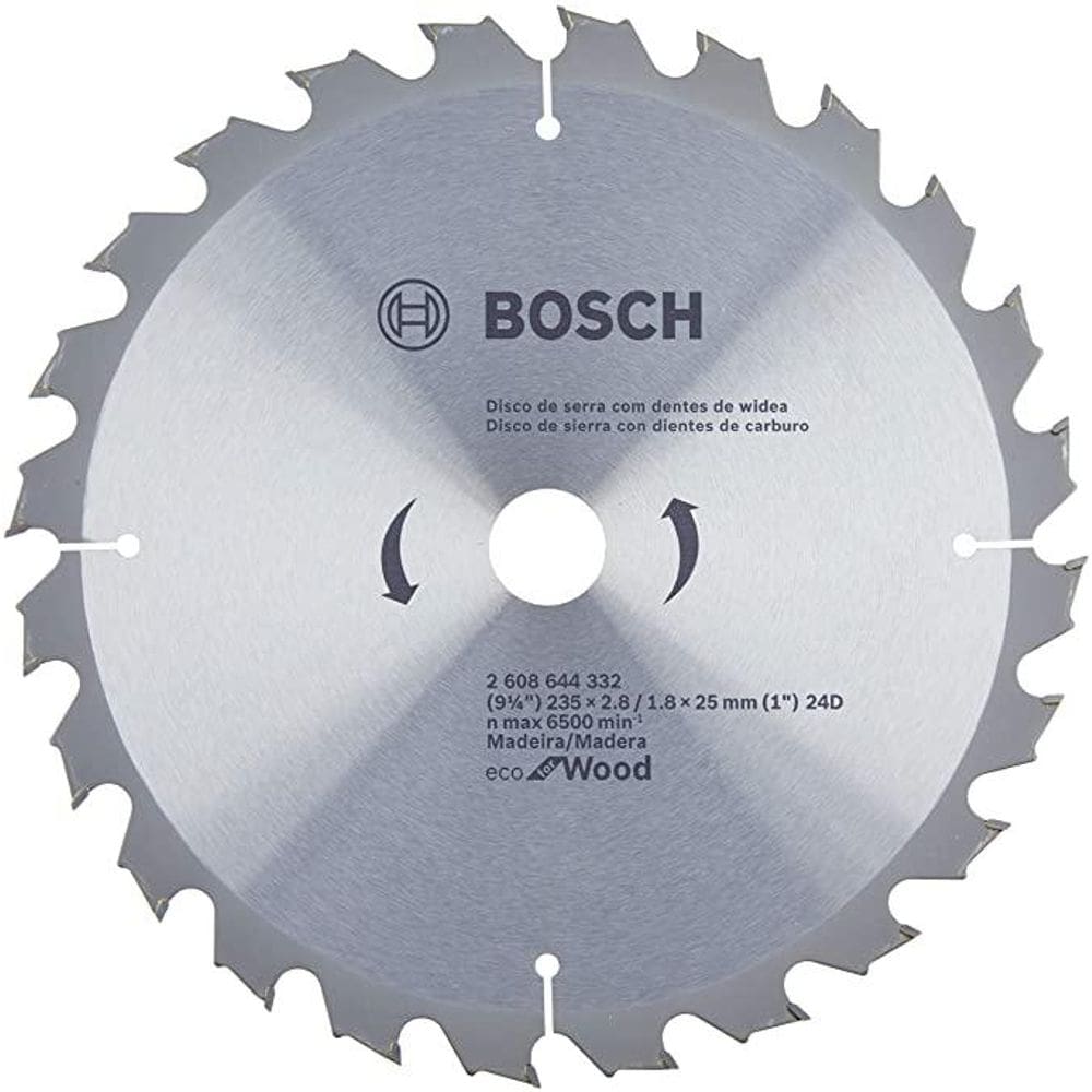 Disco de Serra Circular 9.1/4” (235mm) Bosch, 24 Dentes