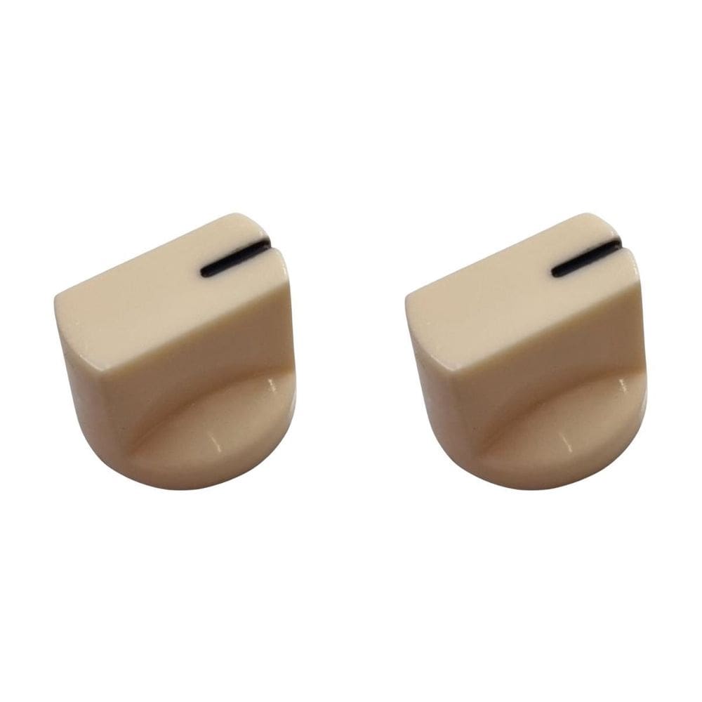 Kit 2 Knob Para Pedal Creme Plástico Ronsani