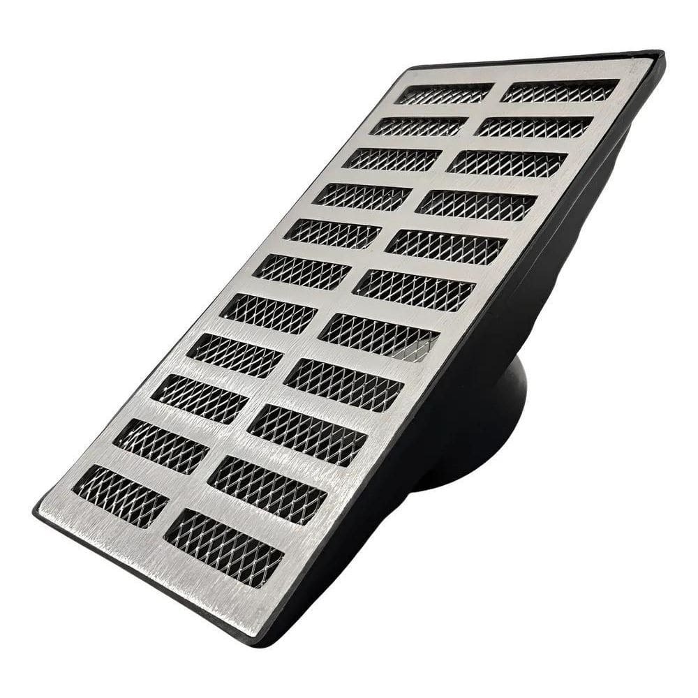 2X Ralo Grelha Pluvial 15X30 Alumínio Coletora Saída Baixa T