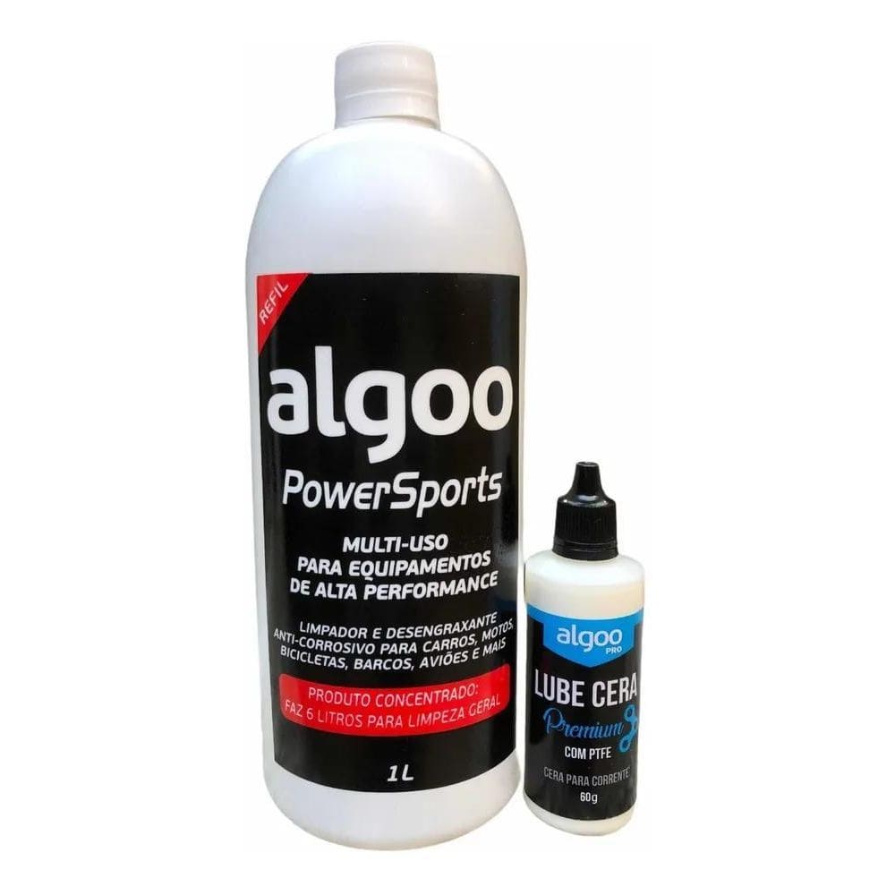 2X Desengraxante Bike 1L Concentrado E Lubrificante Cera Alg