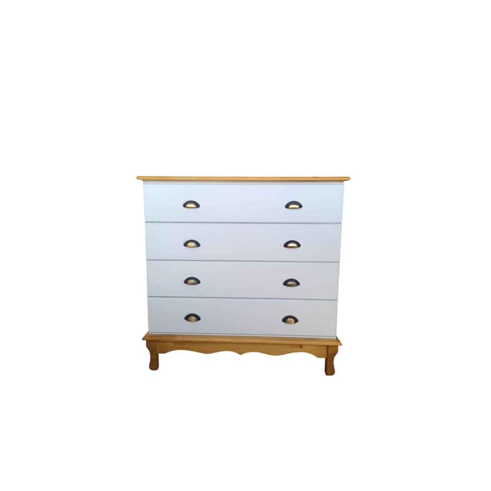 Cômoda Provença Madeira Maciça/MDF 4 gavetas