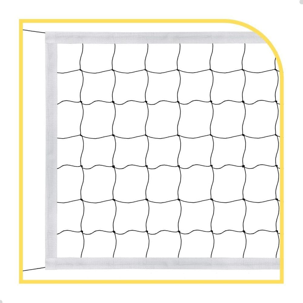 Rede De Volei 9,5Mts 4 Lonas Fio 2Mm Seda Sports Mania