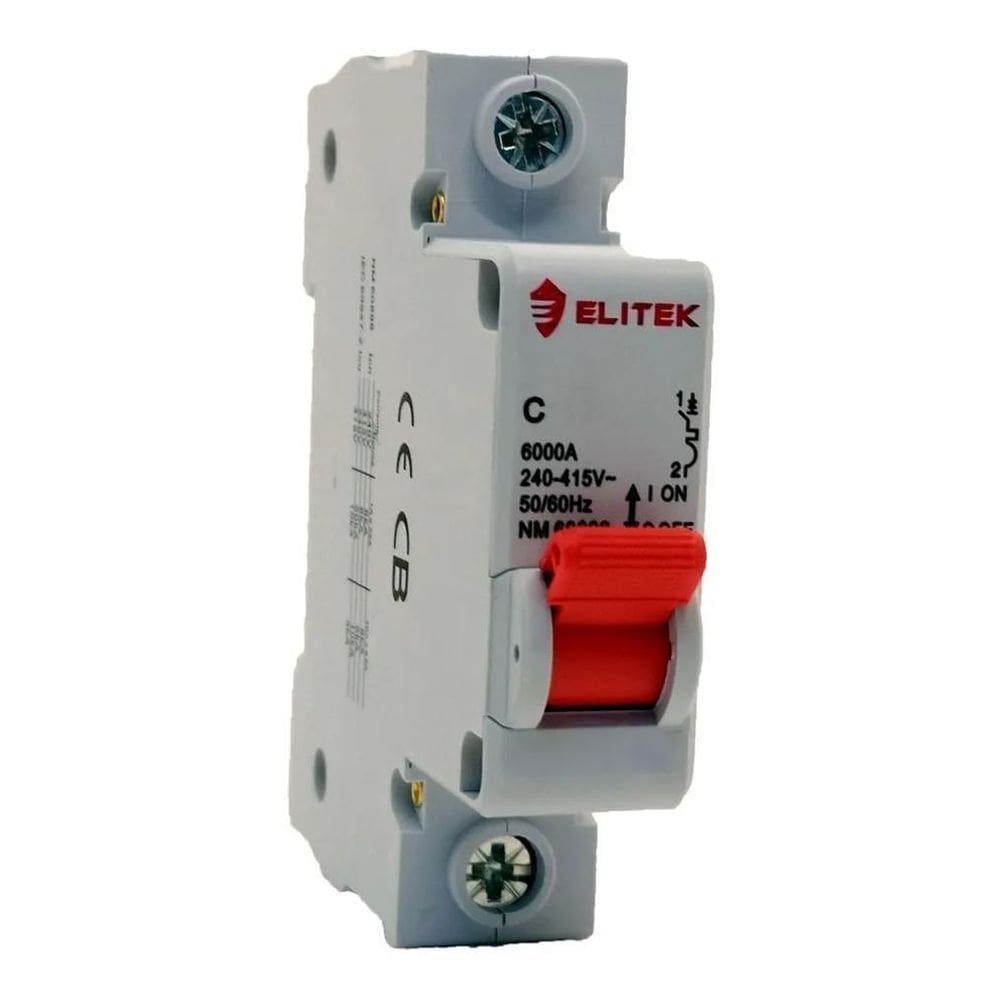 2X Disjuntor Monofásico Unipolar 10A 16A 20A 25A 32A 40A 50A