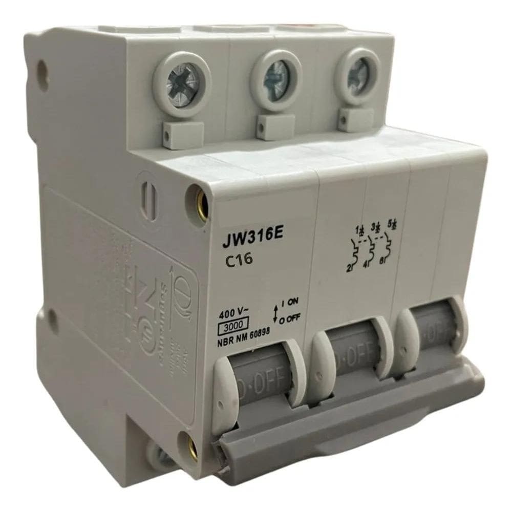 Disjuntor Tripolar 3 Polos 10A,16A,20A,25A,32A,40A,50A,63A