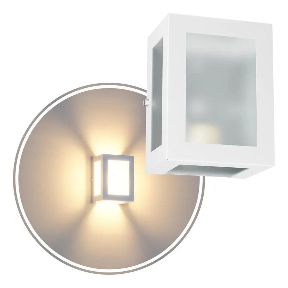 2X Arandela 5 Vidros Externa Luminária De Parede E27 Cor Bra