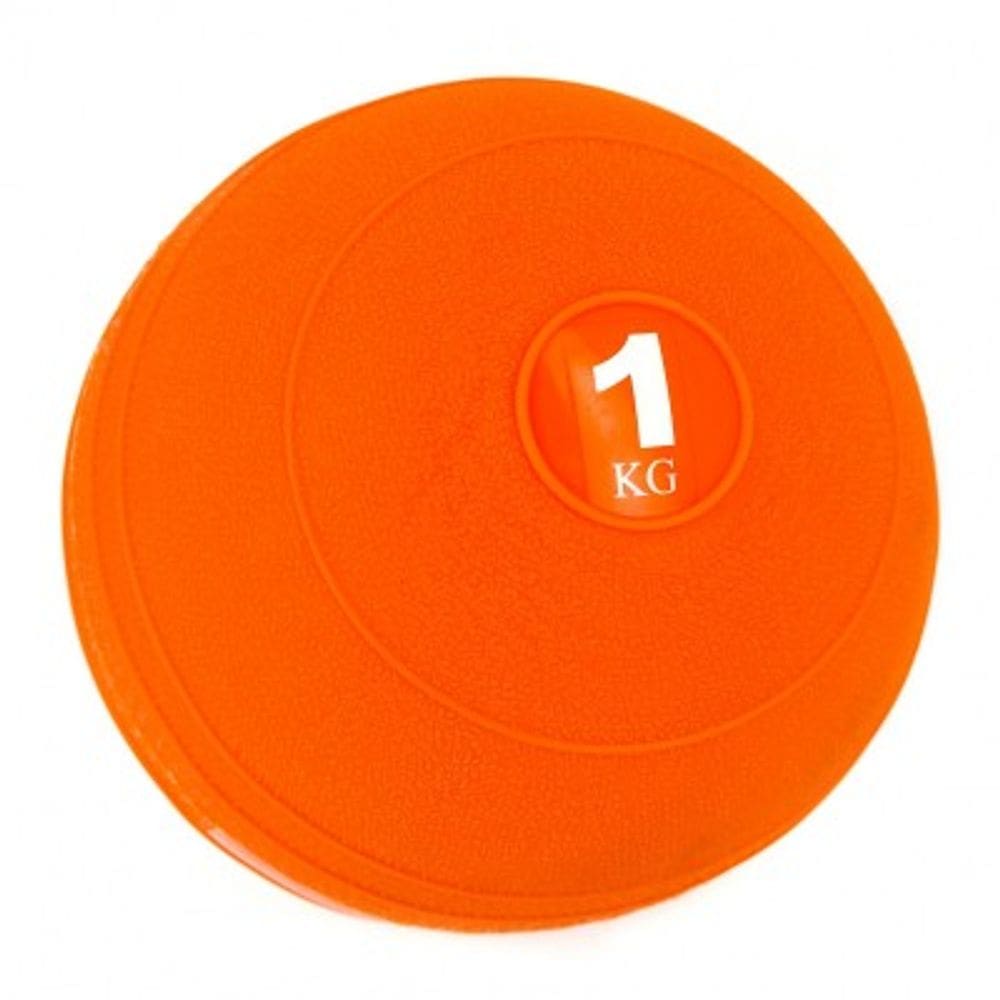 Bola Medicine Ball 1kg Magussy Laranja Borracha