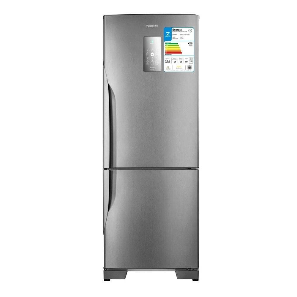 Geladeira/Refrigerador Panasonic 480 Litros A+++ NR-BB71PVFX - 2 Portas, Frost Free, Tecnologia Inverter, Aço Escovado