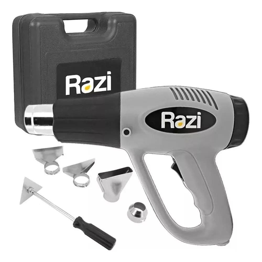 2X Soprador Térmico 1500W Com Acessórios Razi Rz-Sk1500 Cinz