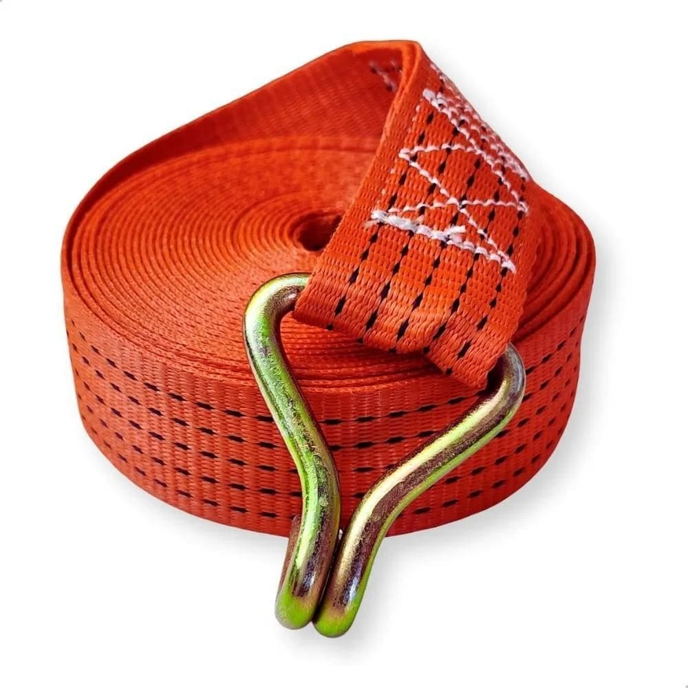 2X Cinta Fita 5 Toneladas 50Mm 9Mt Amarrar Carga Reforçada C