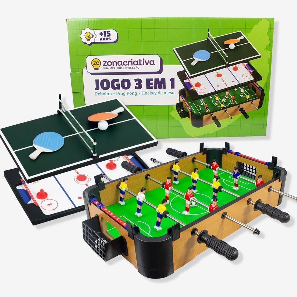 Jogo 3 Em 1 Zonacriativa