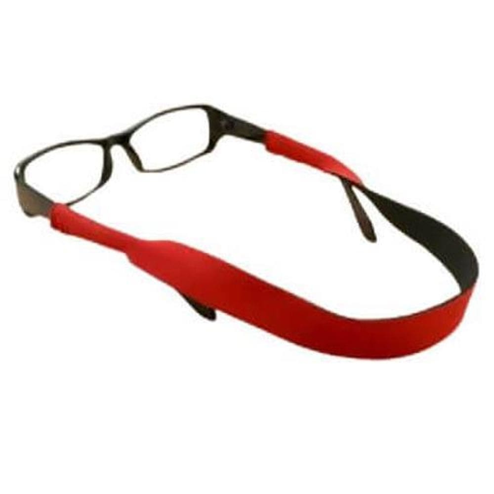 Cordao Proteçao Oculos Esportivo Em Tira Neoprene Vermelho