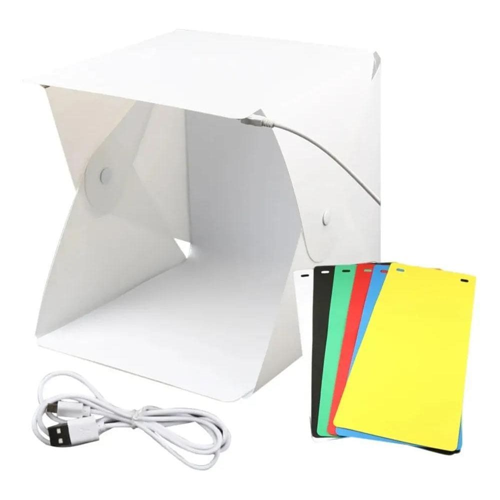 2X Mini Estúdio Box Cabine Fotográfico Profissional Led Foto