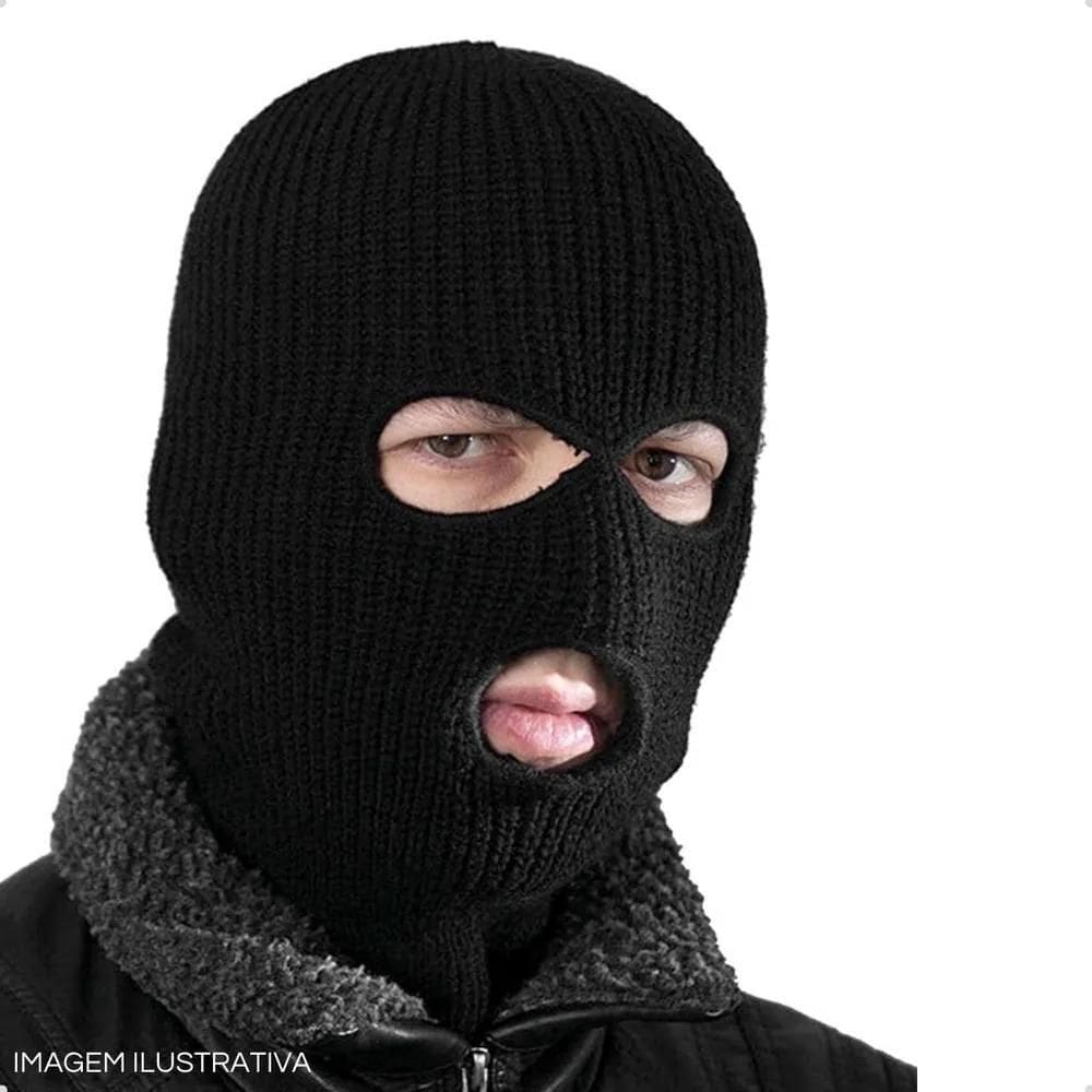 2X Touca Ninja Motoqueiro Mascara Balaclava Moto Preto Frio