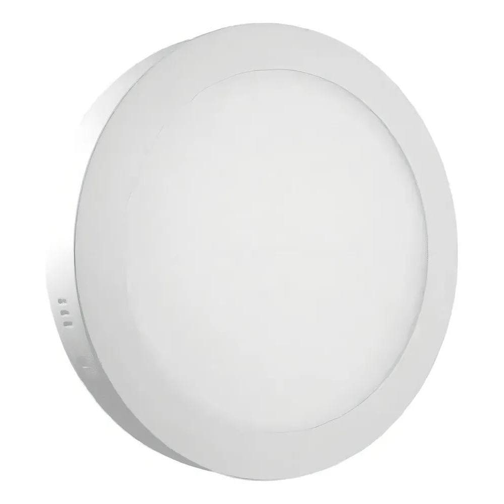 2X Painel Plafon Led Sobrepor Redonda 24W Branco Frio Elgin